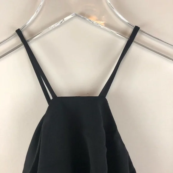 Nordstrom Dress Lush maxi black cocktail wedding party Ruffle XS Long Sleeveless - Picture 6 of 8